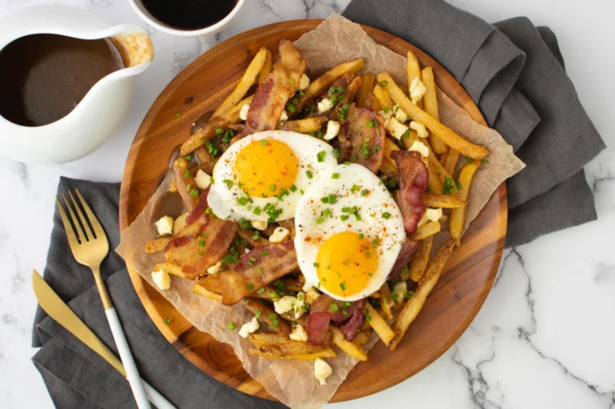Eggs Bacon Poutine