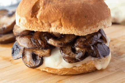 Mushroom Swiss Burger
